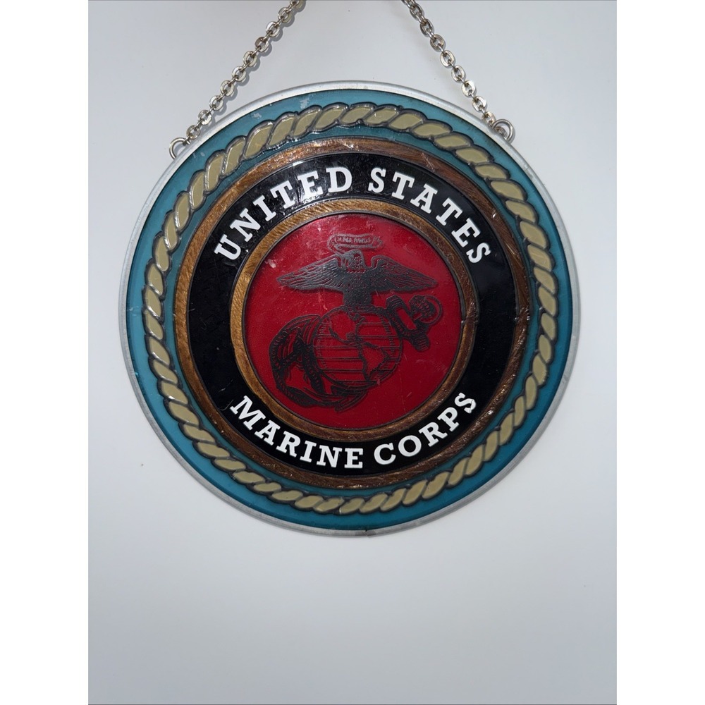 United States Marine Corps Commemorate Glass Sun Catcher